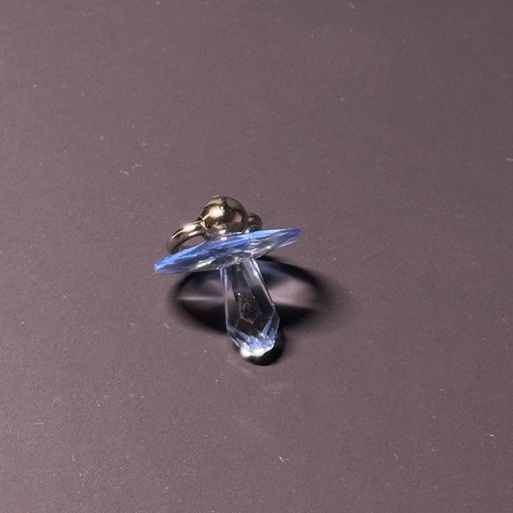 Swarovski crystal pacifier pendant